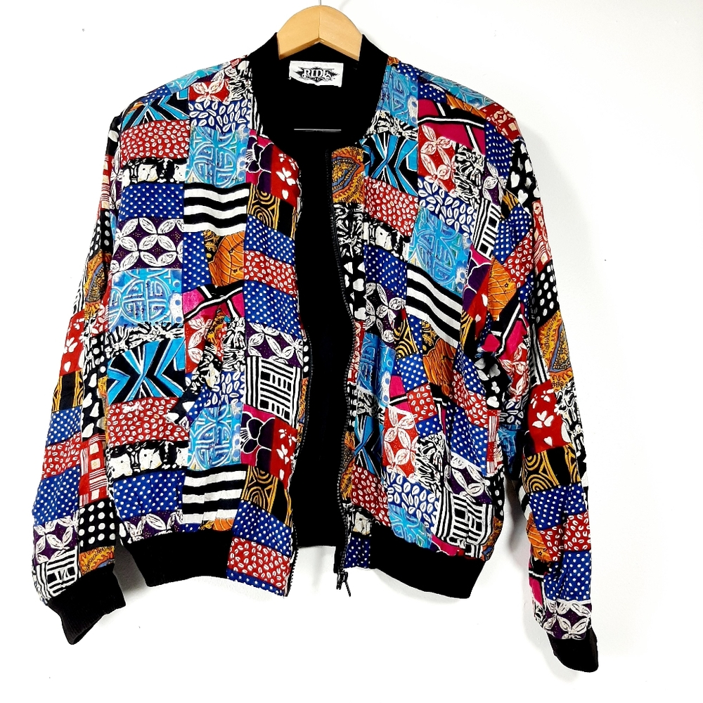 Vintage Ride rayon lightweight jacket, size small - Picture 9 of 11